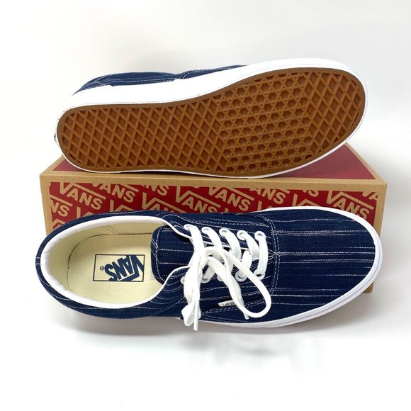 đź’–MEGA SALEđź’–VANS Era Suiting Blue Navy Stripes Casual Textile Men's VN0A4U392RI - Picture 3 of 11